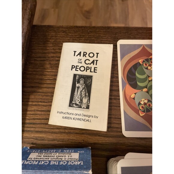 Tarot Of The Cat People 1985 Full Deck W/Instructions Karen Kuykendall Belgium - Picture 2 of 10